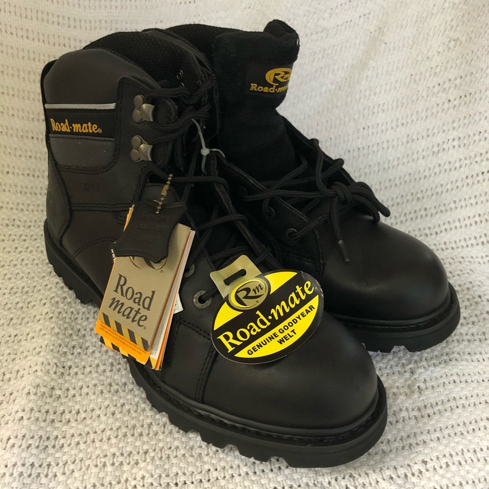 Roadmate Boot Co. Men's Black 6" Steel Toe Boot